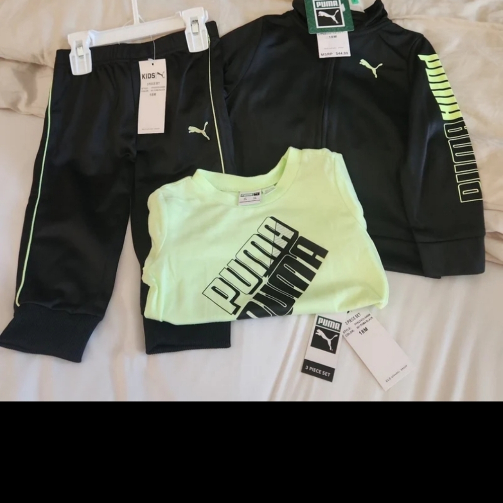 NWT Kid 3 Piece Puma Set Size 18M
